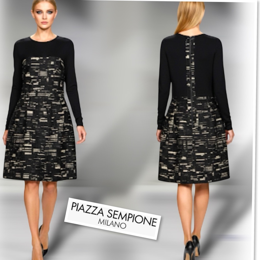 PIAZZA SEMPIONE Printed Knee-Length Dress Size IT 46